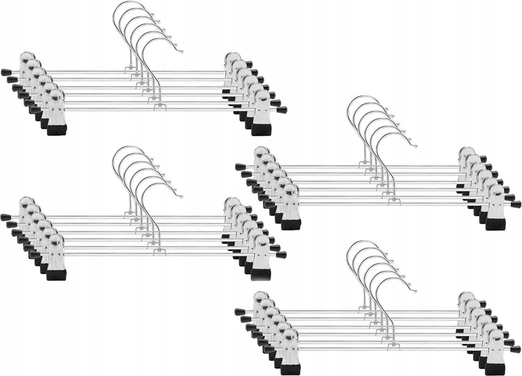 24 X Nadrágakasztó Állítható Korróziógátló Klipszekkel A Nadrághoz