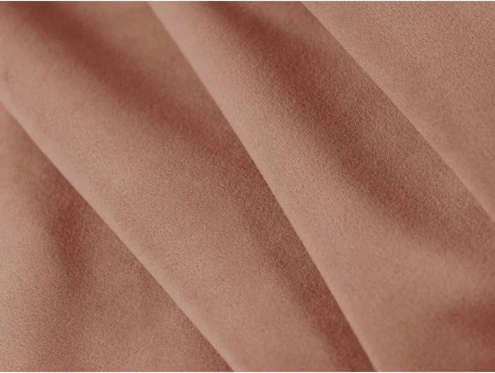 Rózsaszín bársony kinyitható kanapé 209 cm Shannon – Cosmopolitan Design