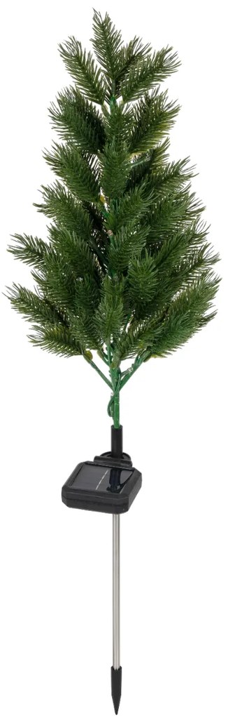 PRAKTIKER FENYŐFA LED KARÁCSONYI SZOLÁR SZÍNES IP44 LESZÚRHATÓ 78CM ZÖLD