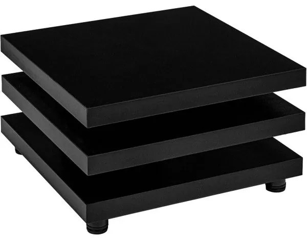 STILISTA Dohányzó asztal 60 x 60 cm fekete