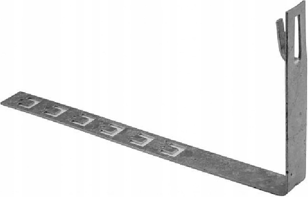 Tetőcserép tartó Állítható hajlítás 42cm-es villámhárító huzalhoz 1 db Pawbol