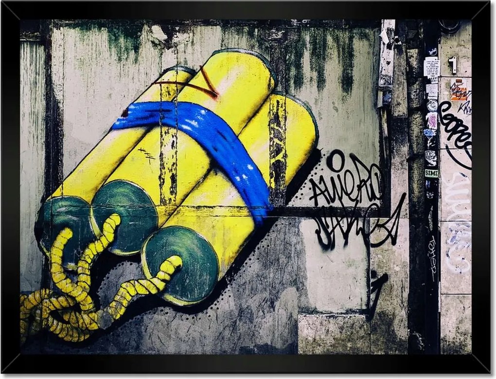 Poszterek keretben 40x30 Graffiti Utcaművészet