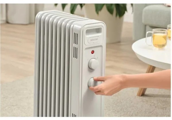 Sencor - 9 bordás olajradiátor 800/1200/2000W/230V fehér