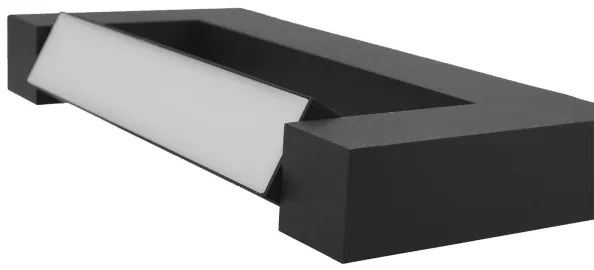 LED Kültéri fali lámpa 2xLED/4W/230V IP54 30 cm fekete