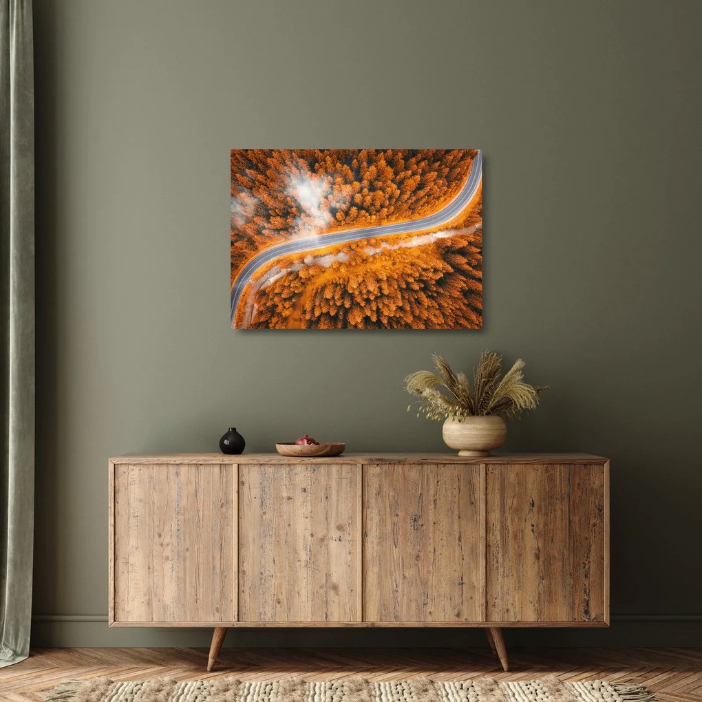 Kép - Hegyi út (üvegen) (70x50 cm)