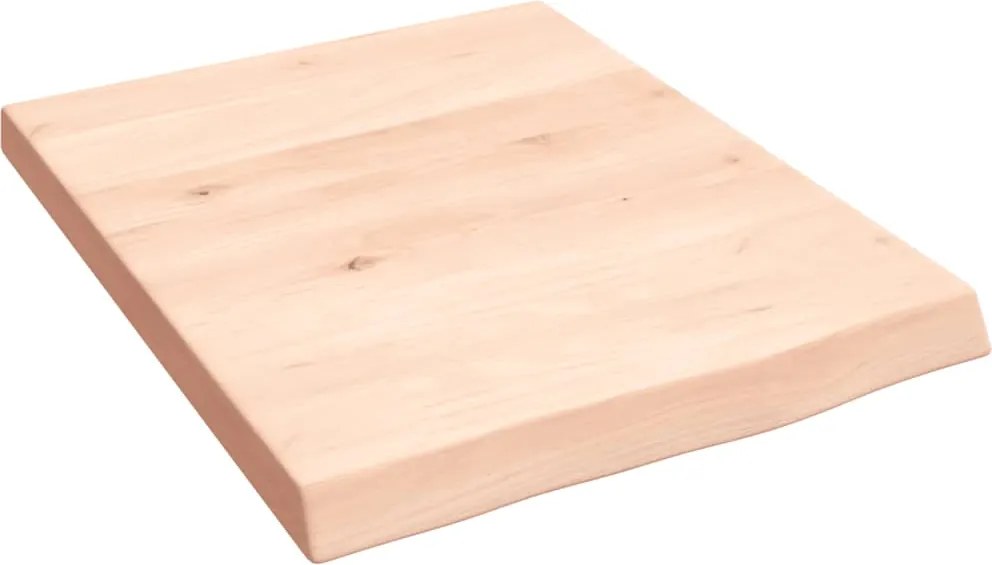 vidaXL kezeletlen tömör fa fürdőszobai pult 40x50x(2-4) cm
