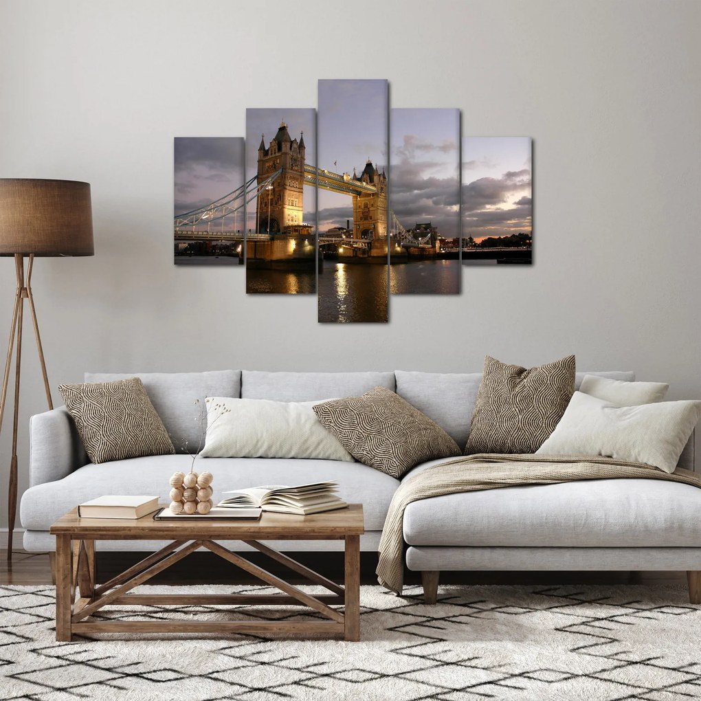 Kép - Tower Bridge éjszaka (150x105 cm)