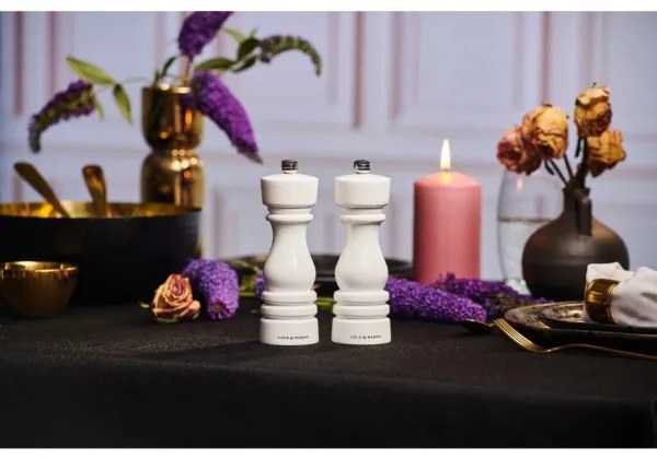 Cole&Mason LONDON só- és borsőrlő szett, 2 db, 18 cm, bükk/fehér