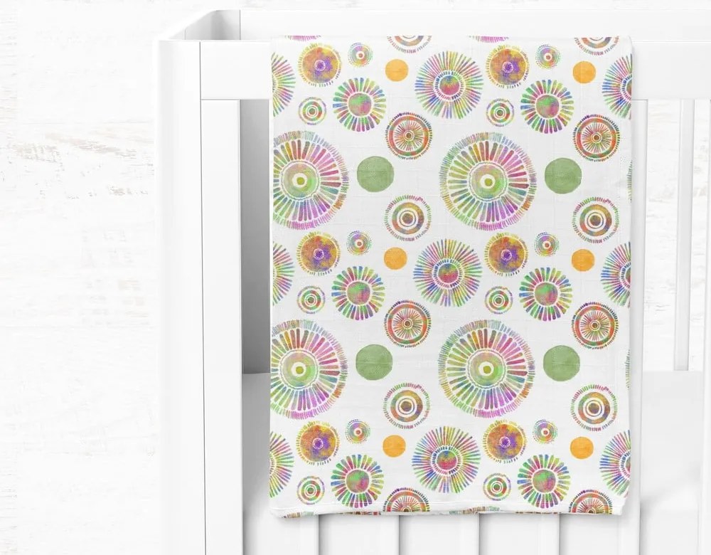 Fehér muszlin gyerek takaró 75x100 cm Maya – Mijolnir