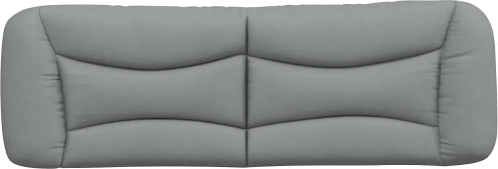 világosszürke szövet fejtámla párna Hvar 160 cm