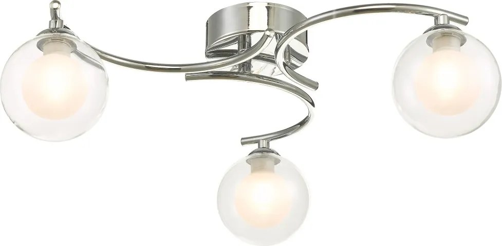 Dar Lighting modern mennyezeti lámpa nakita csiszolt króm darnak5350-04