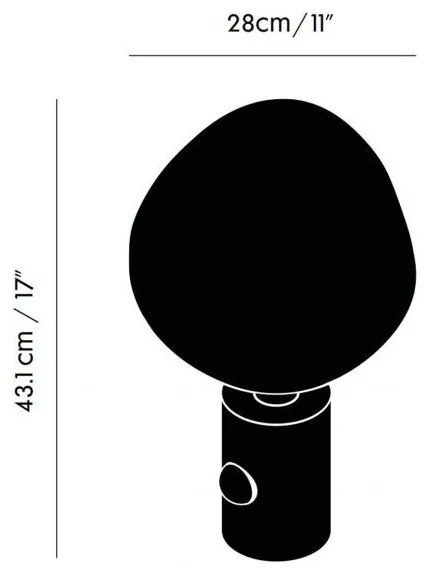 TOM DIXON MET01COEU MELT Réz Színű Asztali Lámpa 1XE14 25W IP20