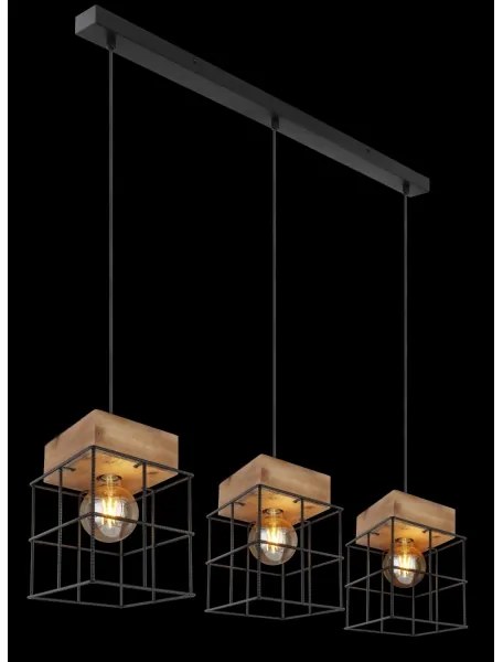 Globo 15530-3H - Csillár zsinóron MERRIL 3xE27/60W/230V