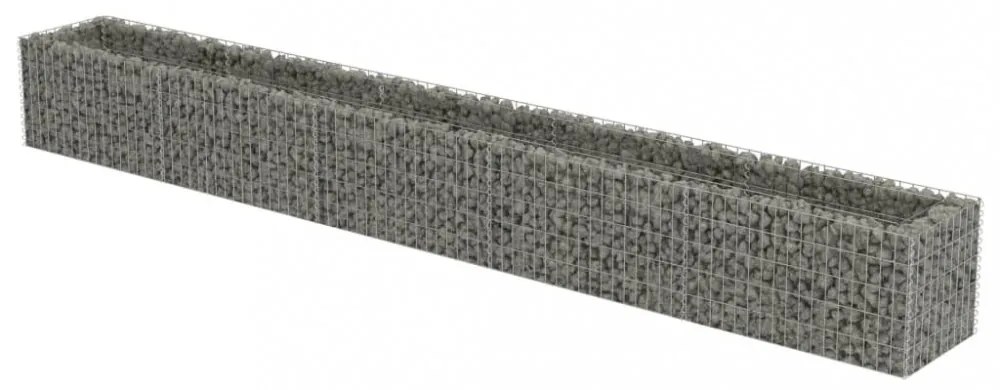 horganyzott acél gabion magaságyás 450 x 50 x 50 cm