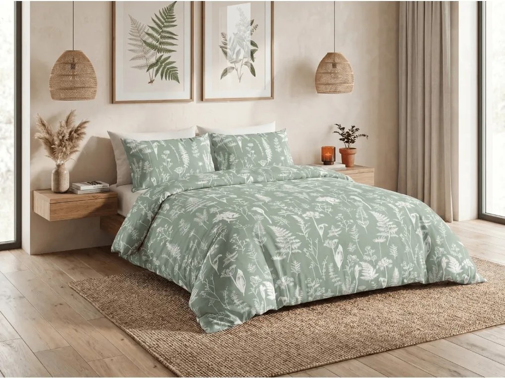 Mikroszálas ágynemű COTIRENO zöld Ágyneműhuzat mérete: 70 x 90 cm | 140 x 220 cm
