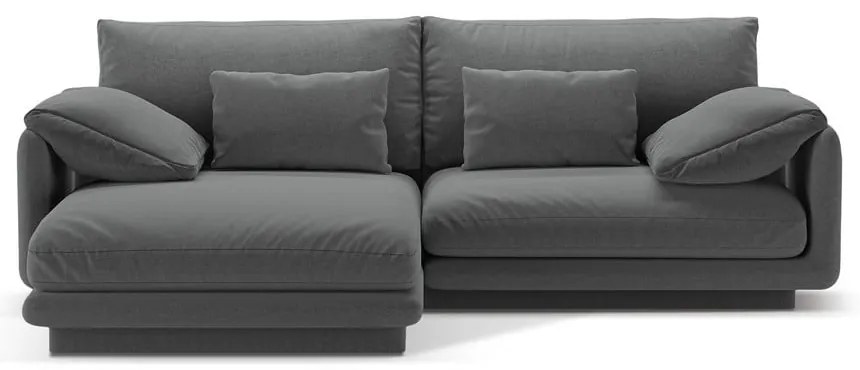 Sötétszürke sarokkanapé (bal oldali) Torino – Micadoni Home