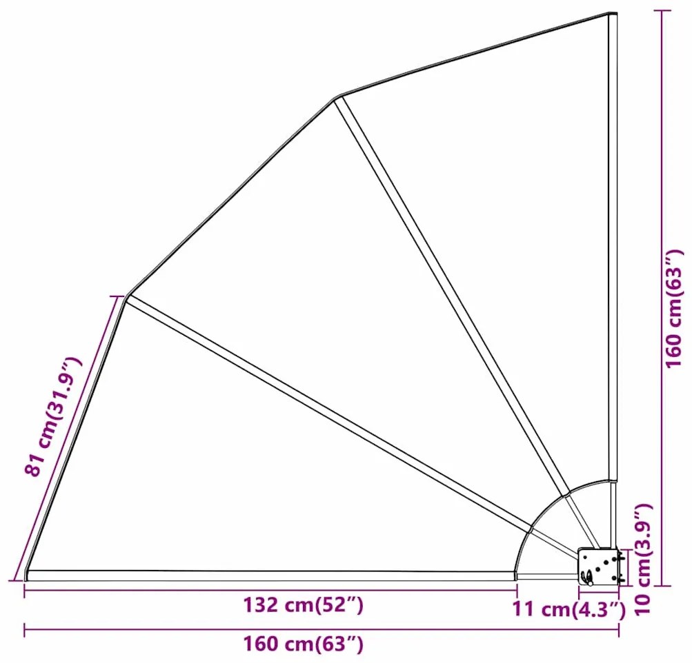Erkély adatvédelmi képernyő Tengerészkék 160 x 160 cm szövet
