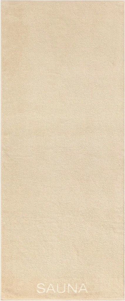 Pure strandtörölköző 80x200 bézs frottír 500g/m2 100% pamut