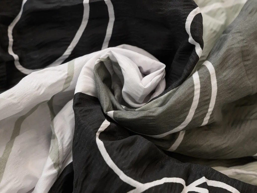 Krepp ágynemű KASPARO BLEND szürke Ágyneműhuzat mérete: 70 x 90 cm | 140 x 200 cm