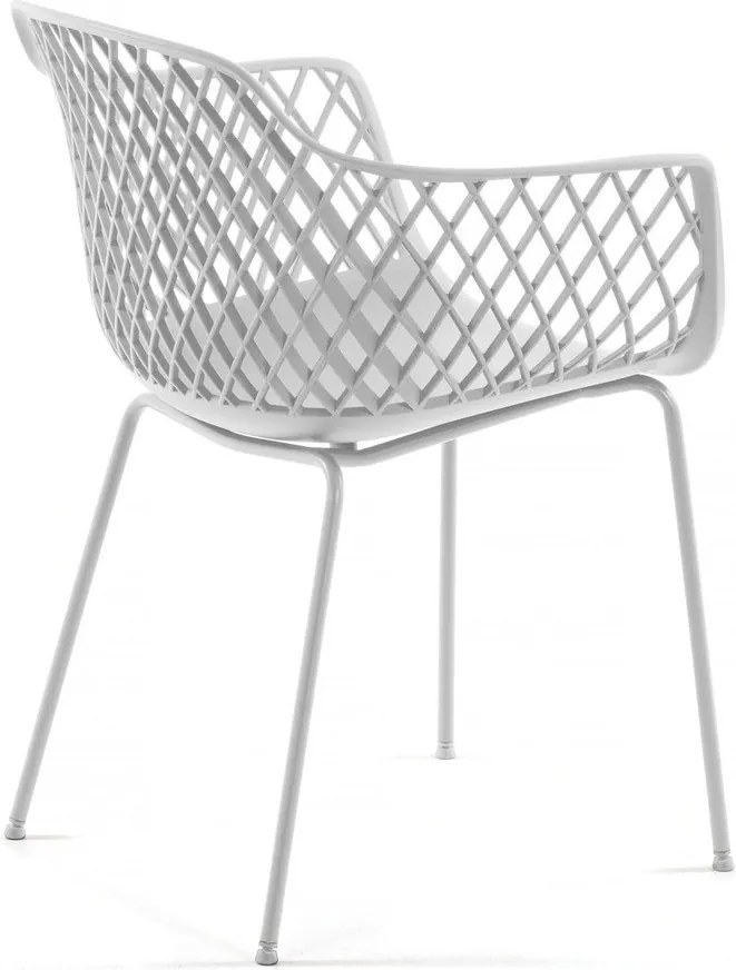 Fehér fém kerti szék Quinn – Kave Home