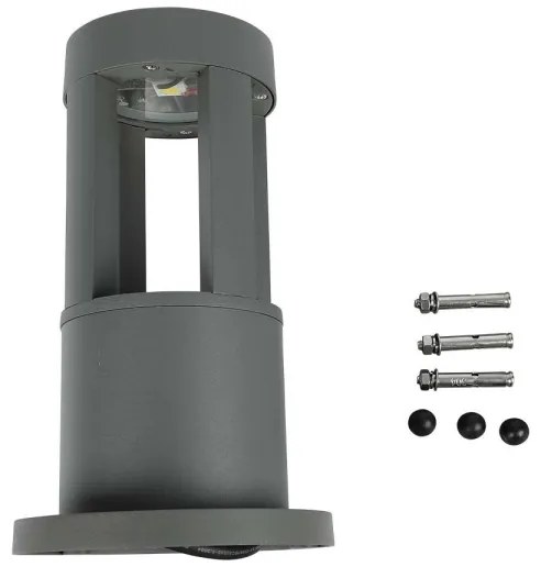 LED Kültéri lámpa LED/10W/230V 25cm 3000K IP65 szürke