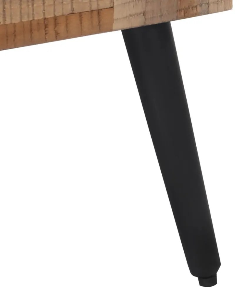 tömör újrahasznosított tíkfa pad 110 x 35 x 45 cm