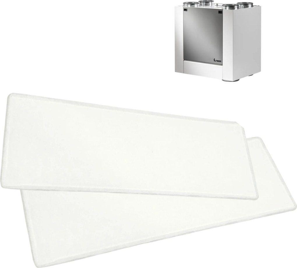 Levegőszűrő Vasco G4 F7 Rekuperátor Vasco X350 X450 X500 Nincs allergia