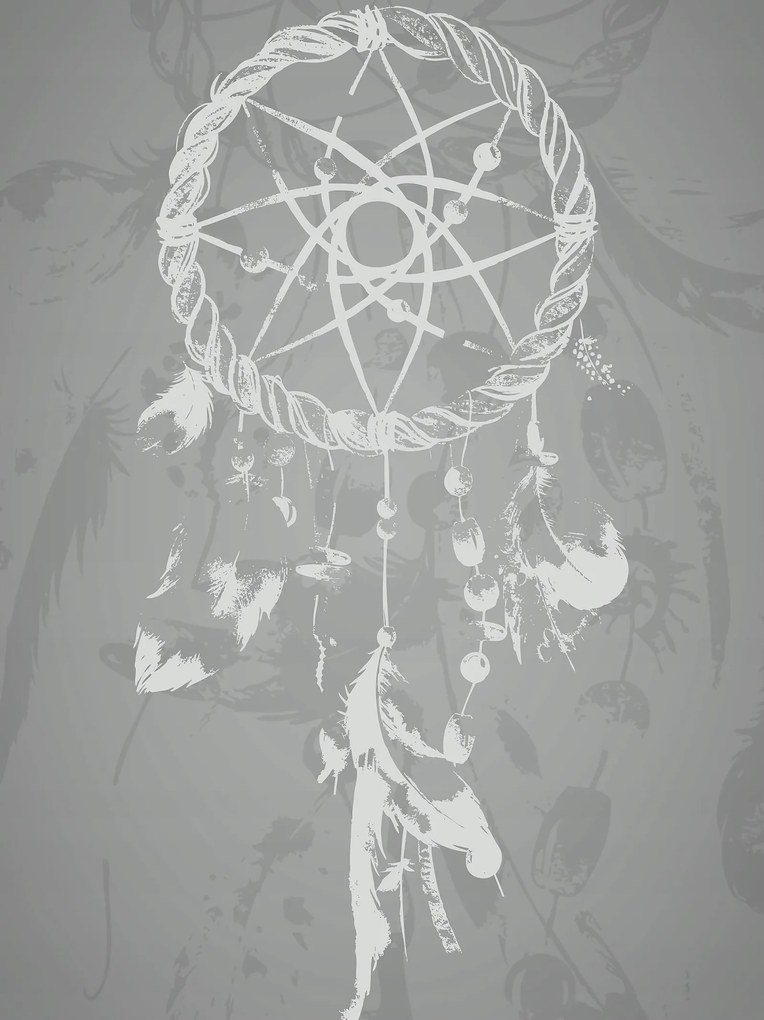 Fotótapéta flizelina Álomfogó szürke és nyugalom részletekben 206x275 +ragasztó