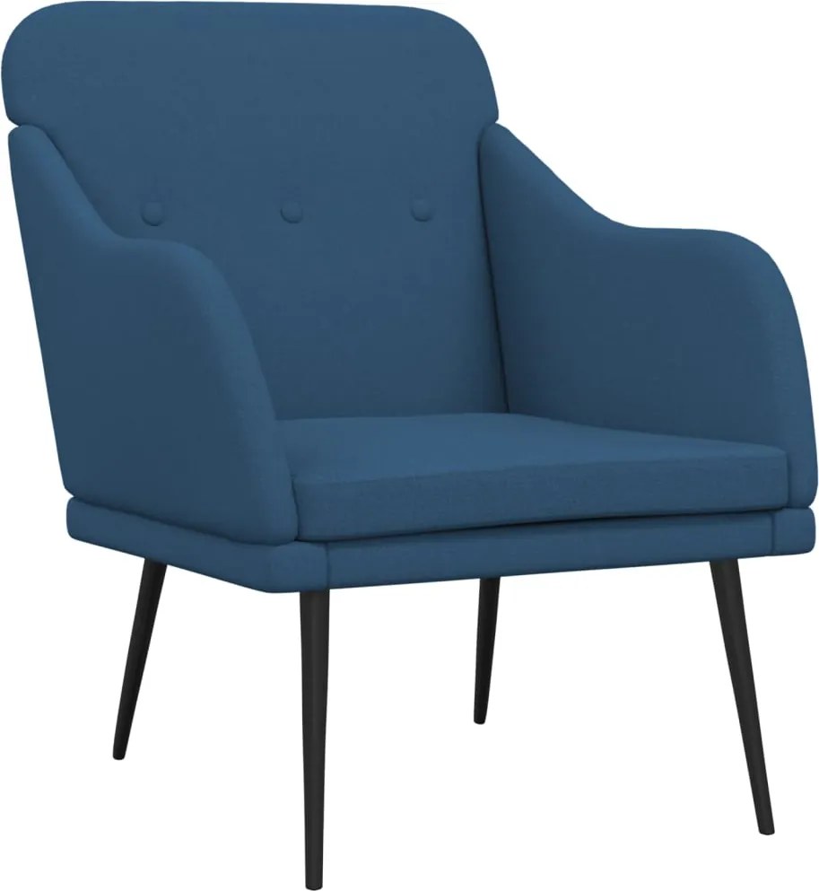vidaXL kék szövetfotel 63 x 76 x 80 cm