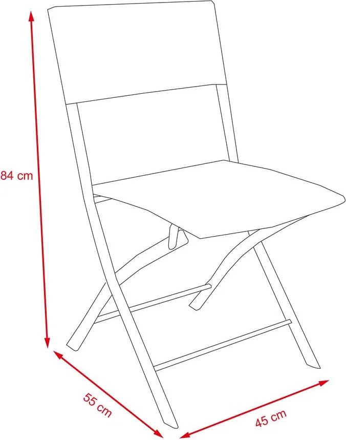 Avenberg BOLOGNA Összecsukható rattan szett - Antracit