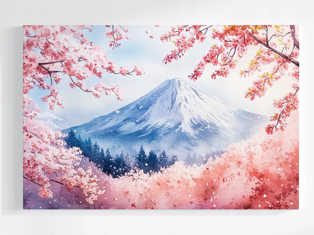 Canvas Vászonkép Tájkép Japán Hegy Vulkán Fuji Fudzsi Ázsia 60x40
