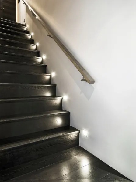 Kanlux 27370 - LED lépcsővilágító lámpa APUS érzékelővel LED/0,8W/12V 3000K