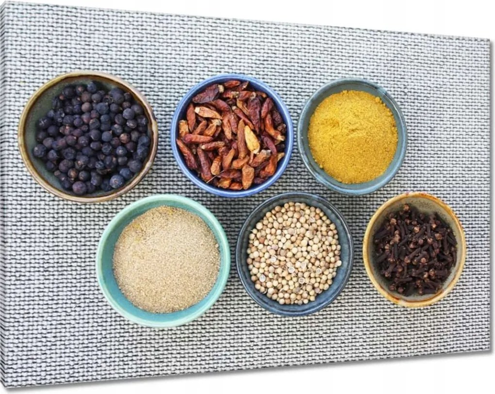 Vászonkép 100x70 Természetes fűszerek