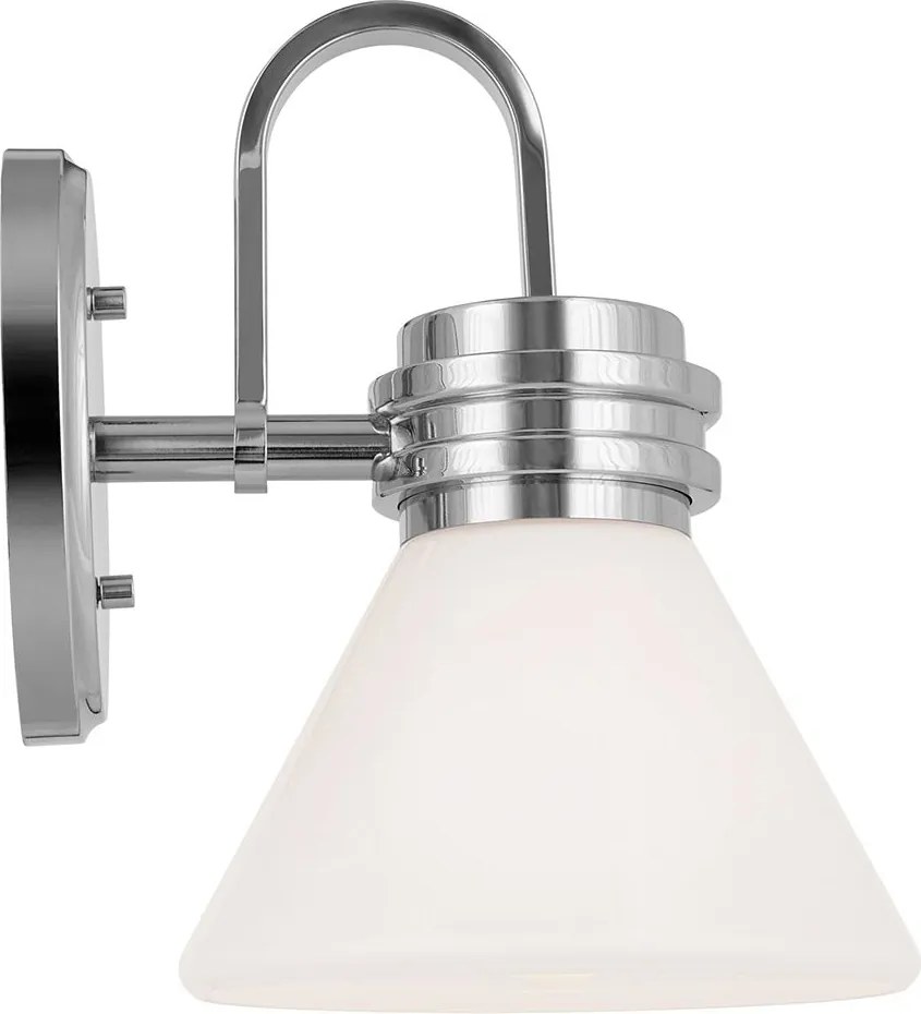 Kichler klasszikus fali lámpa farum fehér króm elskl-farum1-ch IP44