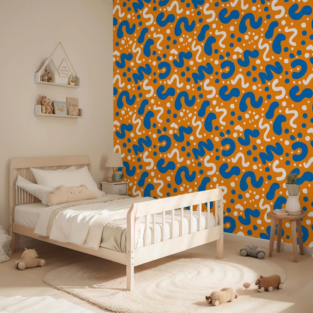 Fotótapéta - Színes tapéta játékos mintával (147x102 cm)