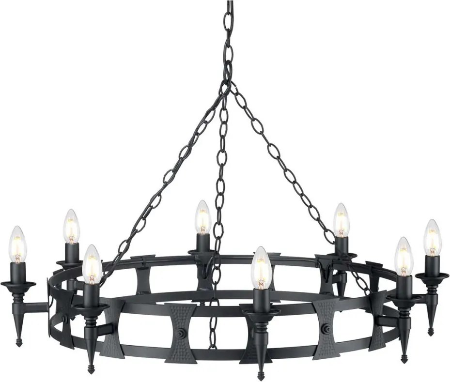 Elstead Lighting SAXON SAX8-BLK Csillár 8x60W/E14