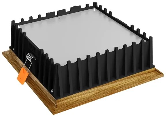 APLED - LED Lámpa SQUARE WOODLINE LED/12W/230V 4000K 17x17 cm tölgy tömör fa
