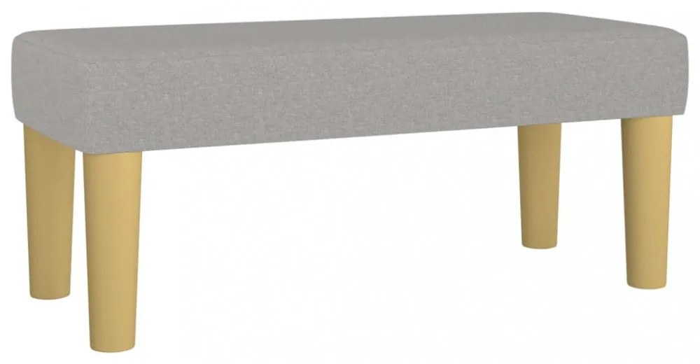 világosszürke szövet pad 70 x 30 x 30 cm