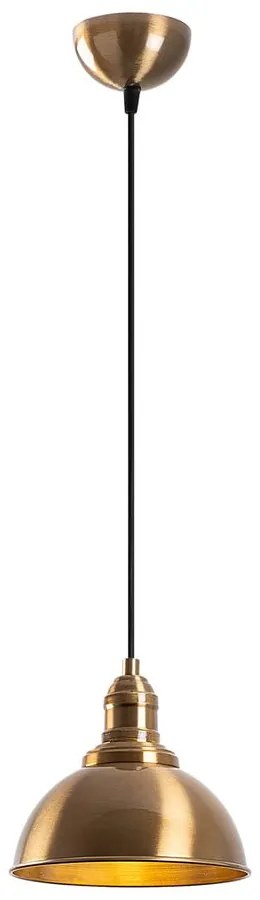 Bronzszínű függőlámpa fém búrával ø 21 cm Varzan – Opviq lights