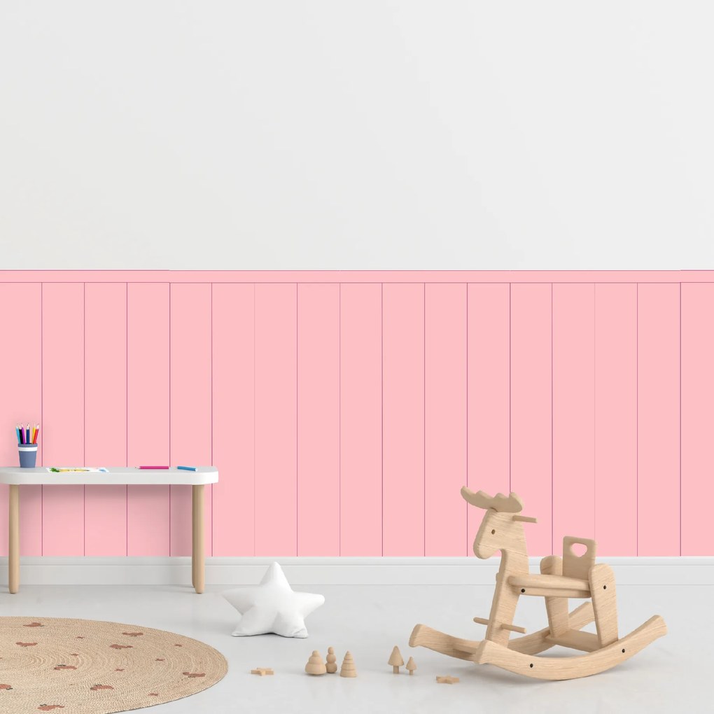 PIPPER. Textil öntapadó tapéta - Egy téglalap - Cukorka rózsaszín színű Méret: 80cm, Szín: Sötét