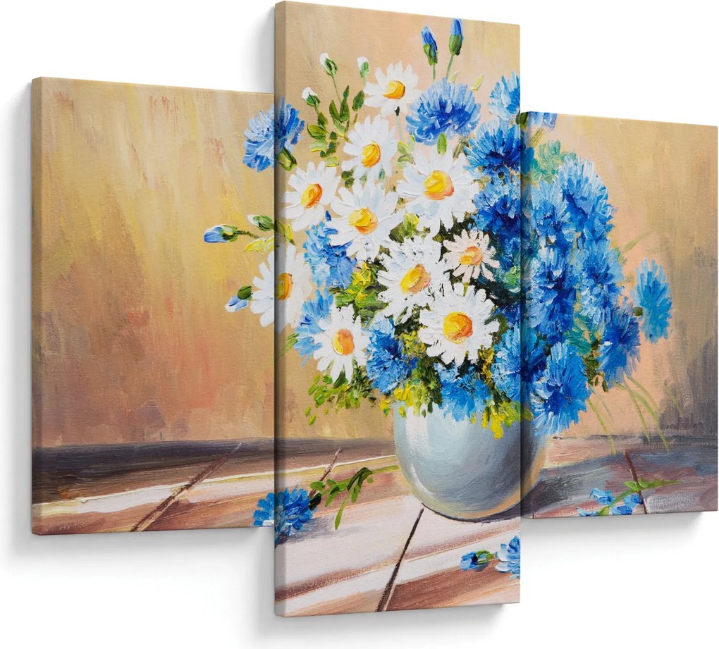 Festett kép egy váza virágról (90x60 cm)