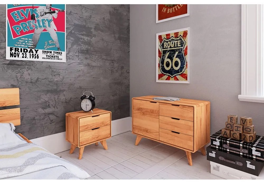 Bükkfa éjjeliszekrény Greg - The Beds