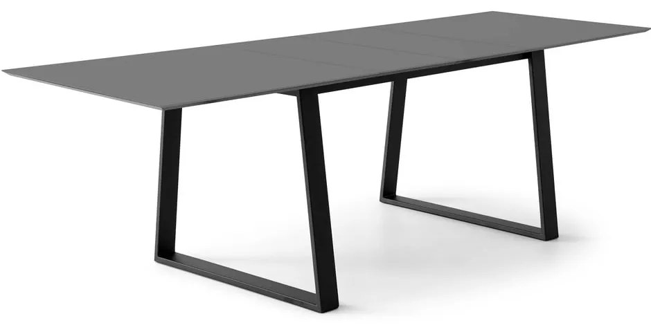 Antracitszürke bővíthető étkezőasztal 100x210 cm Meza – Hammel Furniture