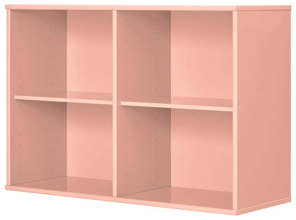 Rózsaszín függő könyvespolc 89x61x32,5 cm Mistral – Hammel Furniture