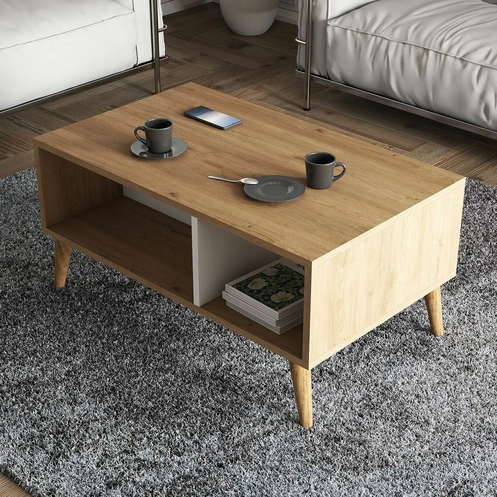 Exxen Oak and White konferenciaasztal