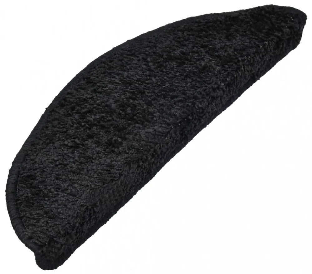 15 db fekete lépcsőszőnyeg 65 x 21 x 4 cm