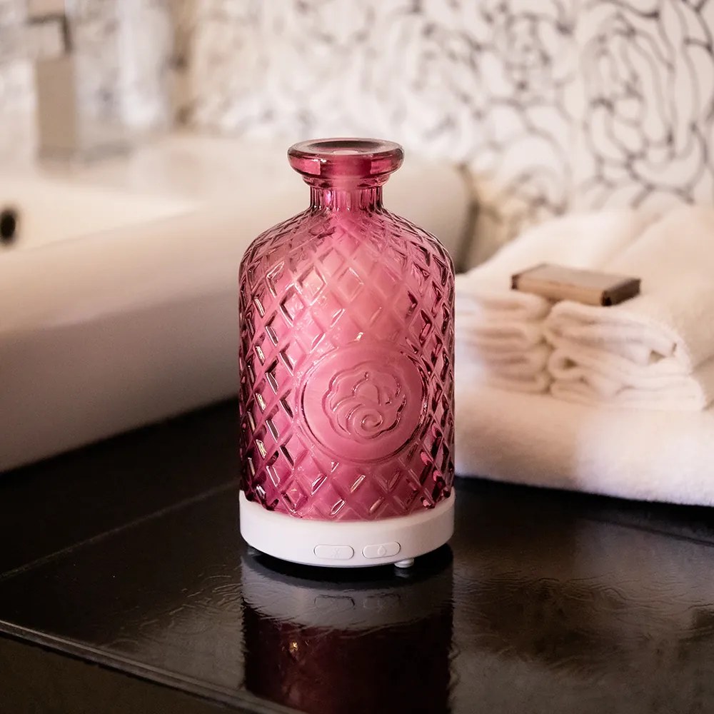 Ultrahangos aroma diffúzor, rózsaszín, GILI