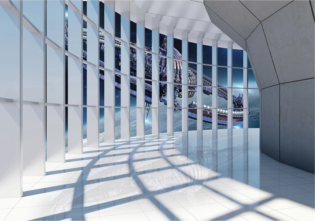 Fotótapéta Űrhajó a szobában bakelit csillag 254x184 +ragasztó