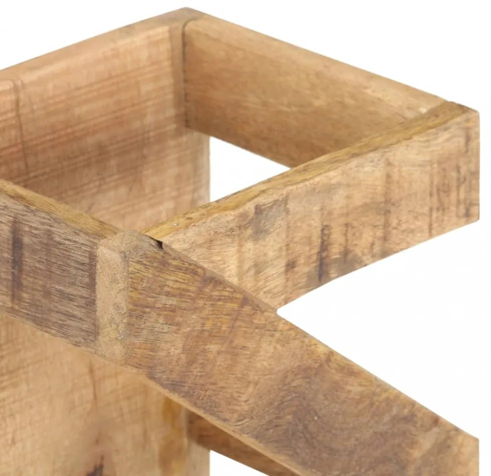 vidaXL tömör mangófa bortartó állvány 5 palackhoz