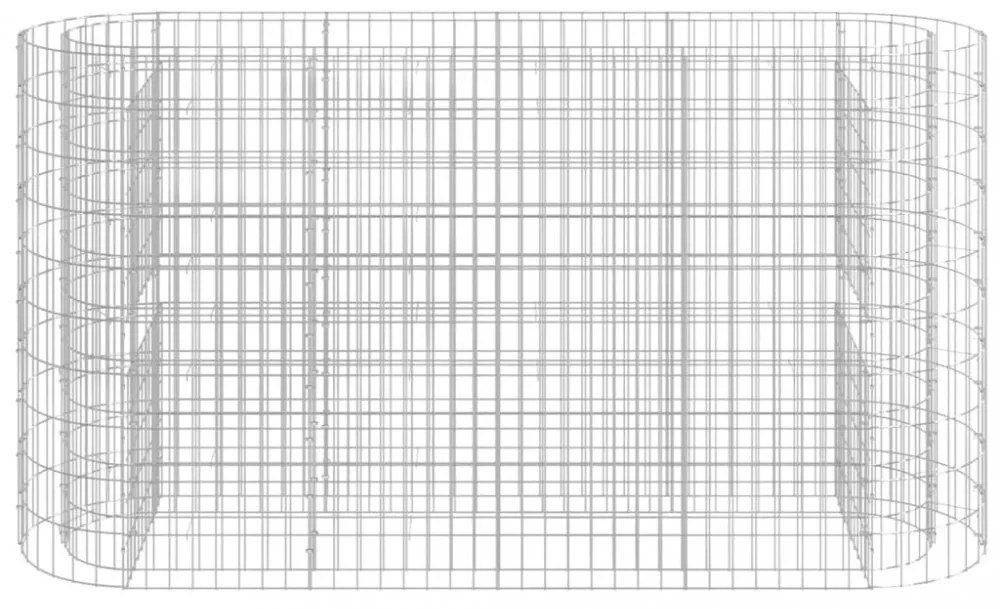 horganyzott vas gabion magaságyás 190x50x100 cm